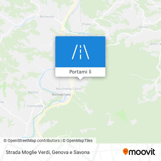 Mappa Strada Moglie Verdi