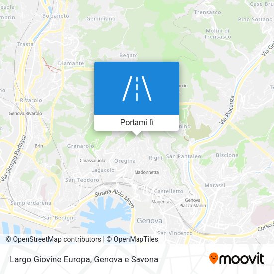 Mappa Largo Giovine Europa