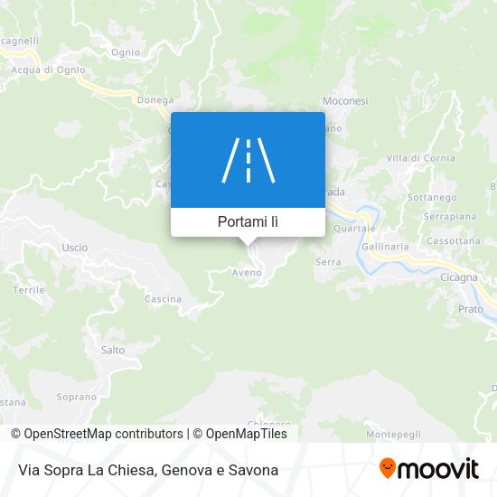 Mappa Via Sopra La Chiesa