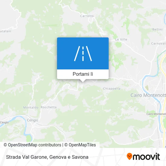 Mappa Strada Val Garone