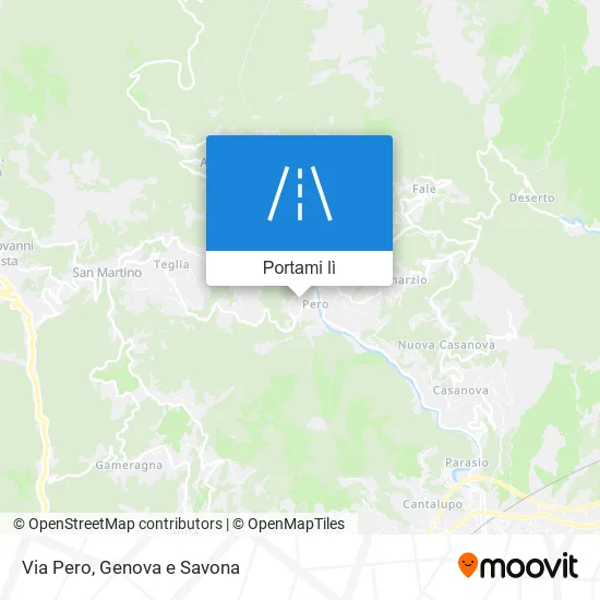 Mappa Via Pero