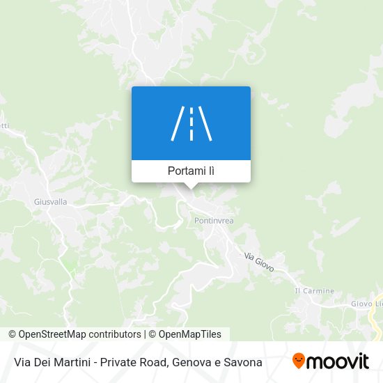Mappa Via Dei Martini - Private Road