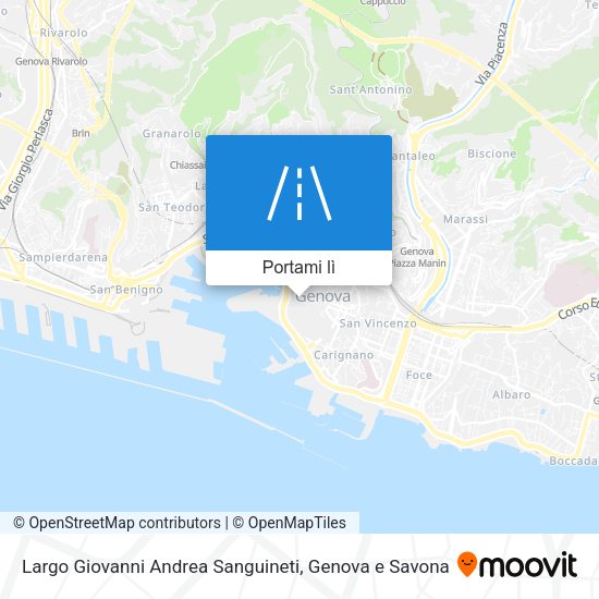 Mappa Largo Giovanni Andrea Sanguineti