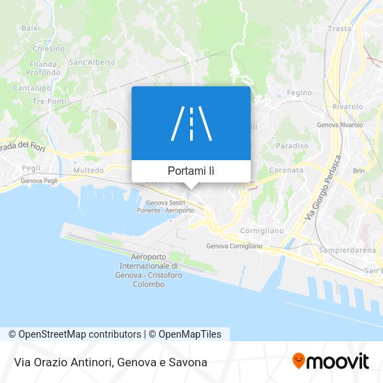Mappa Via Orazio Antinori