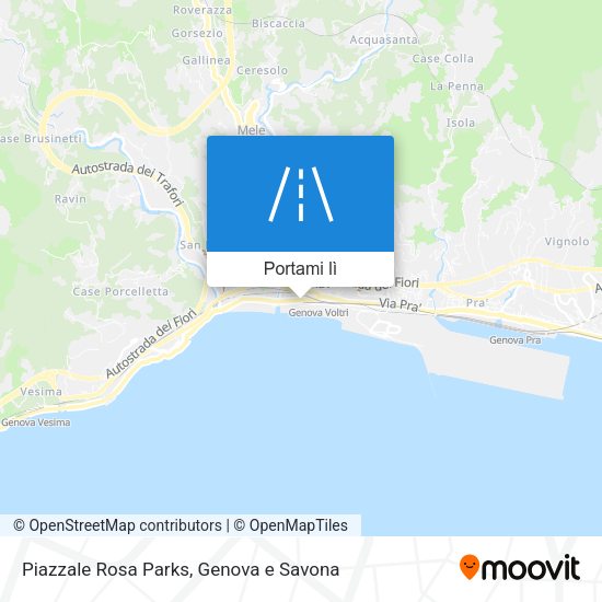 Mappa Piazzale Rosa Parks