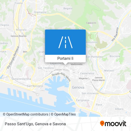 Mappa Passo Sant'Ugo