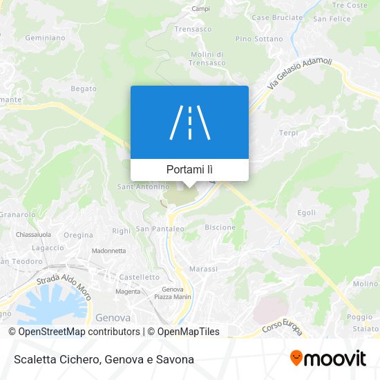 Mappa Scaletta Cichero