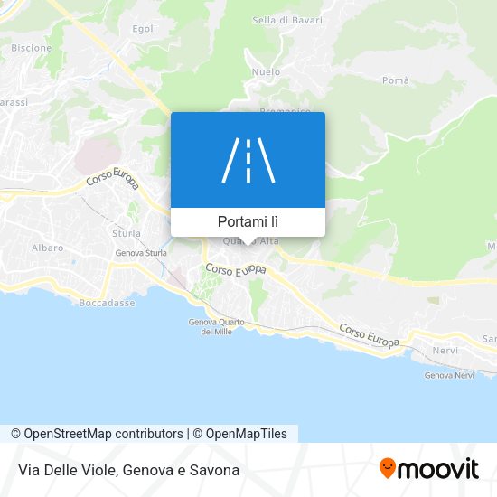 Mappa Via Delle Viole