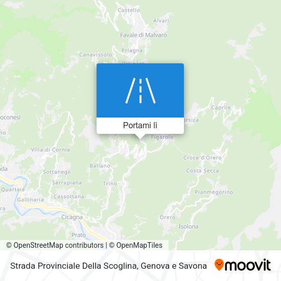 Mappa Strada Provinciale Della Scoglina