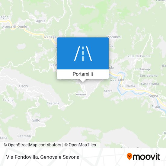 Mappa Via Fondovilla