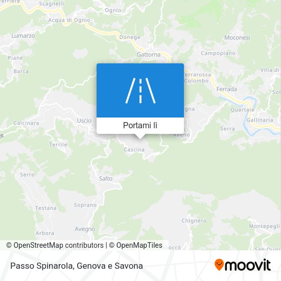 Mappa Passo Spinarola