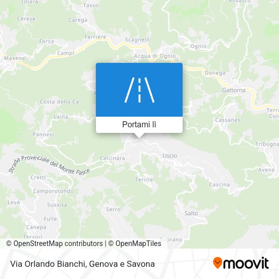 Mappa Via Orlando Bianchi
