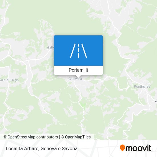 Mappa Località Arbaré