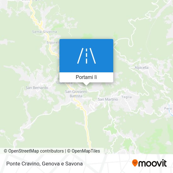 Mappa Ponte Cravino