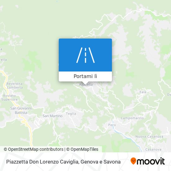 Mappa Piazzetta Don Lorenzo Caviglia