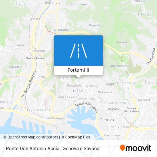 Mappa Ponte Don Antonio Acciai