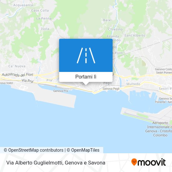 Mappa Via Alberto Guglielmotti