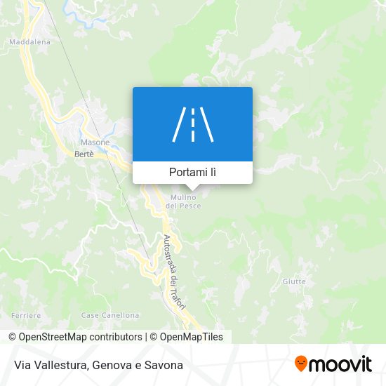 Mappa Via Vallestura