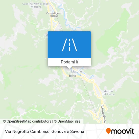 Mappa Via Negrotto Cambiaso