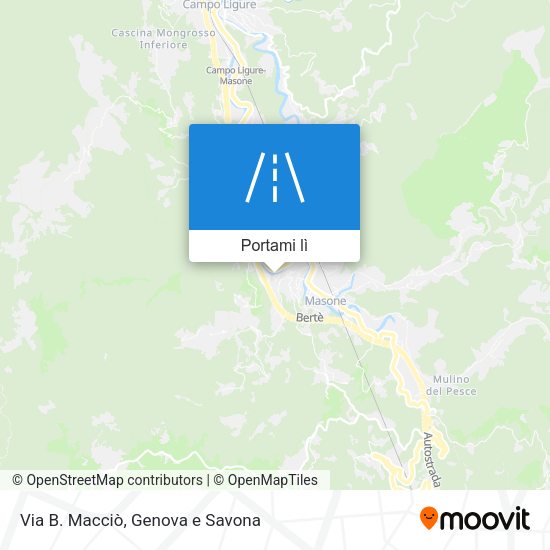 Mappa Via B. Macciò