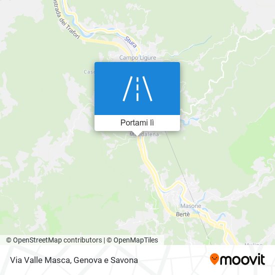Mappa Via Valle Masca