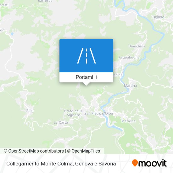 Mappa Collegamento Monte Colma