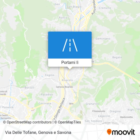 Mappa Via Delle Tofane