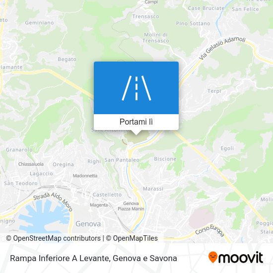 Mappa Rampa Inferiore A Levante