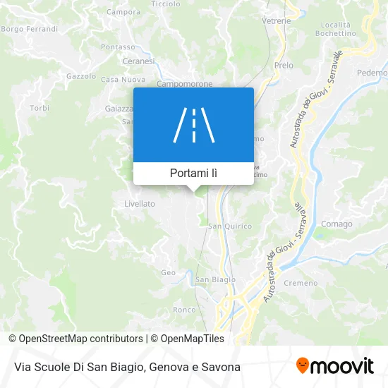Mappa Via Scuole Di San Biagio