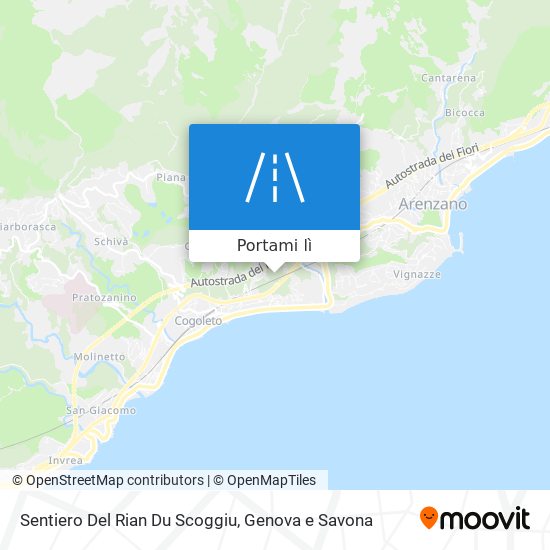 Mappa Sentiero Del Rian Du Scoggiu