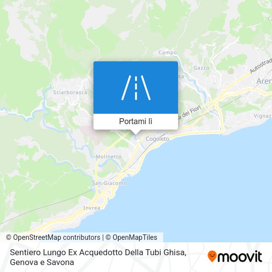 Mappa Sentiero Lungo Ex Acquedotto Della Tubi Ghisa