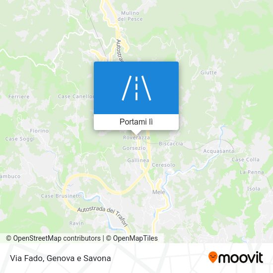 Mappa Via Fado