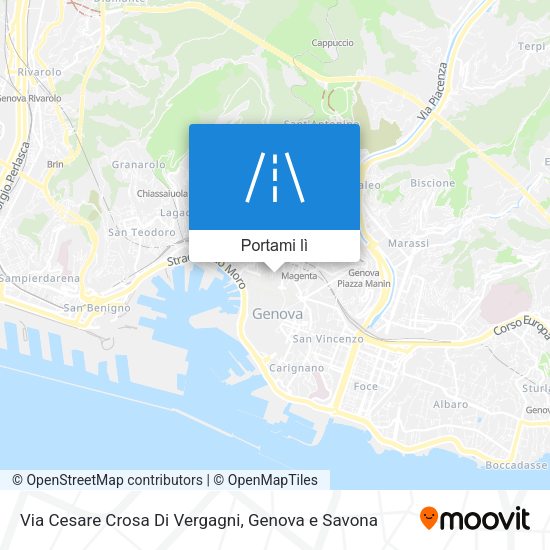 Mappa Via Cesare Crosa Di Vergagni