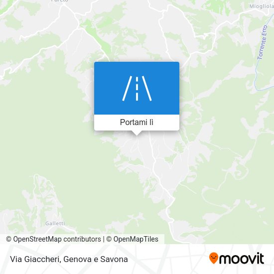 Mappa Via Giaccheri
