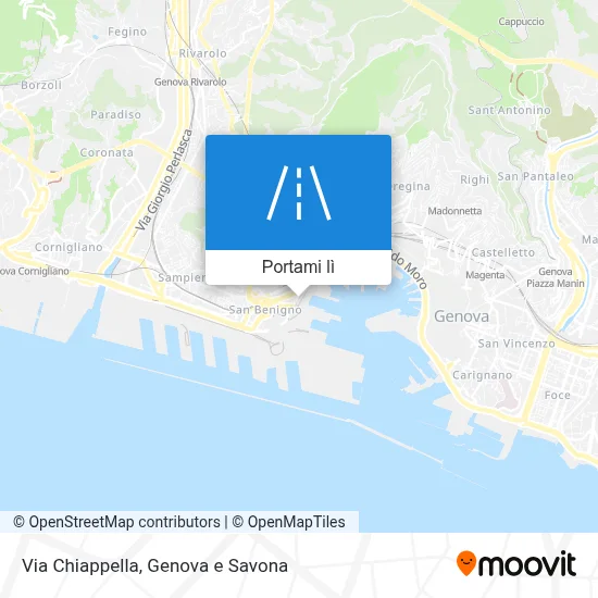 Mappa Via Chiappella