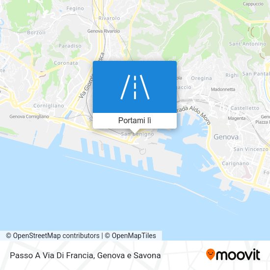 Mappa Passo A Via Di Francia