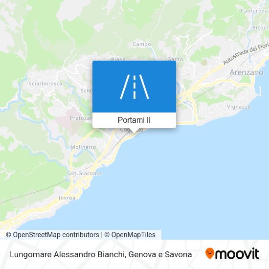Mappa Lungomare Alessandro Bianchi