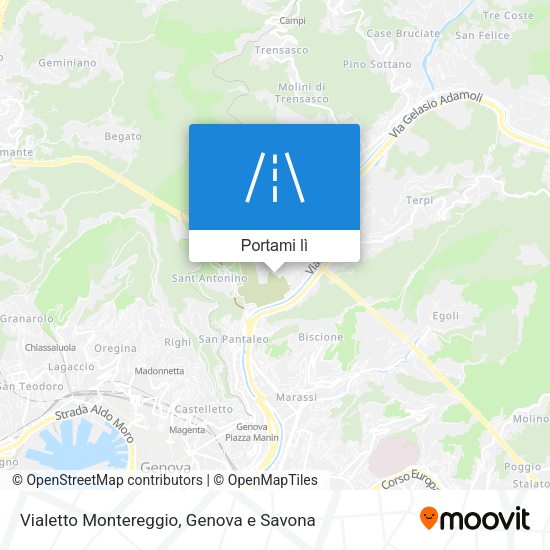 Mappa Vialetto Montereggio