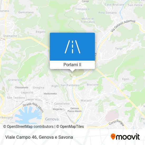 Mappa Viale Campo 46