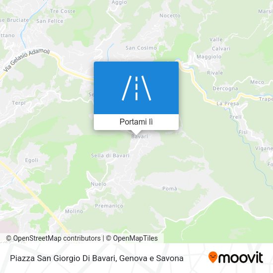 Mappa Piazza San Giorgio Di Bavari