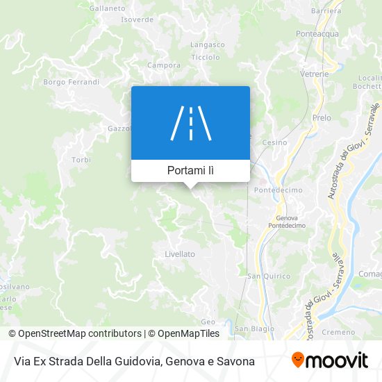 Mappa Via Ex Strada Della Guidovia