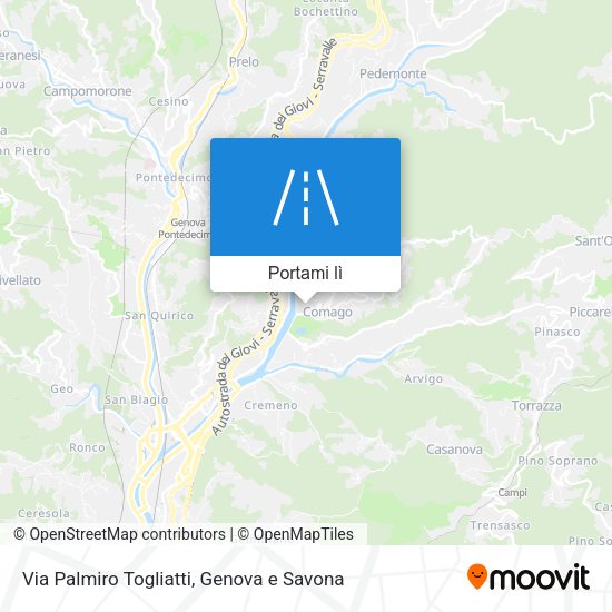Mappa Via Palmiro Togliatti