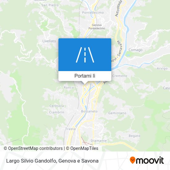 Mappa Largo Silvio Gandolfo