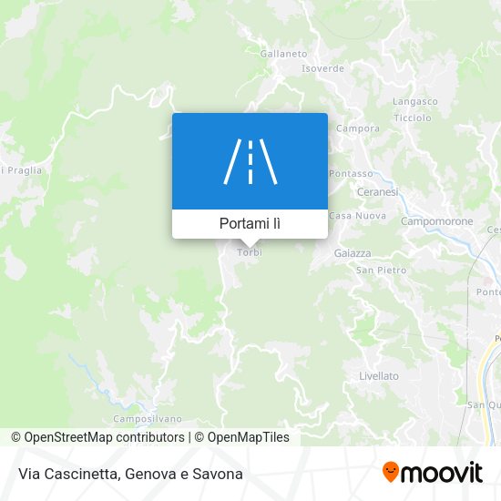 Mappa Via Cascinetta