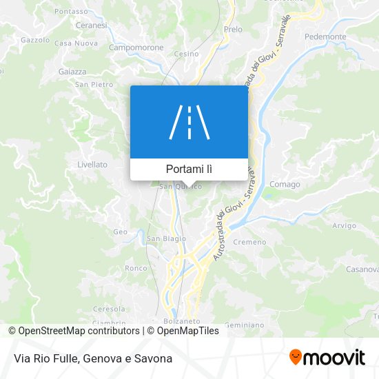 Mappa Via Rio Fulle