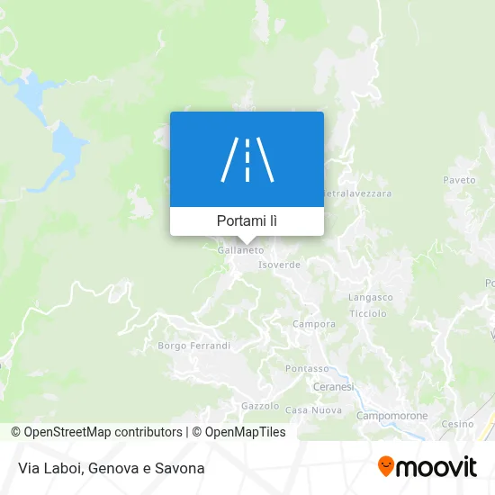 Mappa Via Laboi