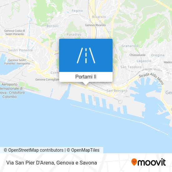 Mappa Via San Pier D'Arena
