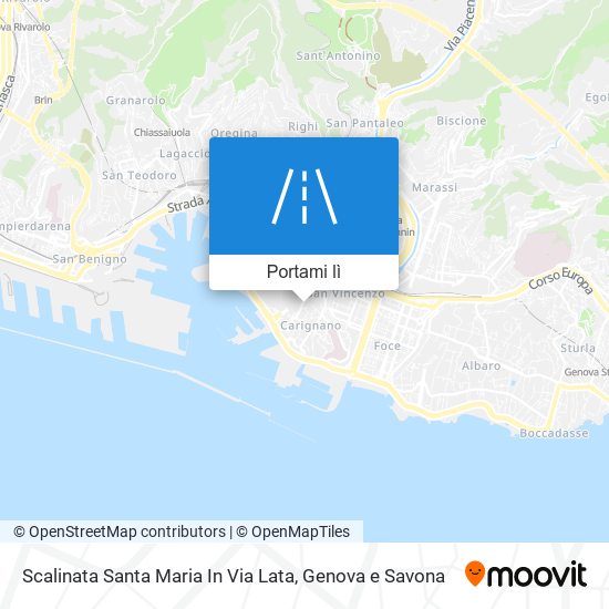 Mappa Scalinata Santa Maria In Via Lata