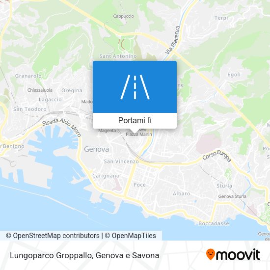 Mappa Lungoparco Groppallo