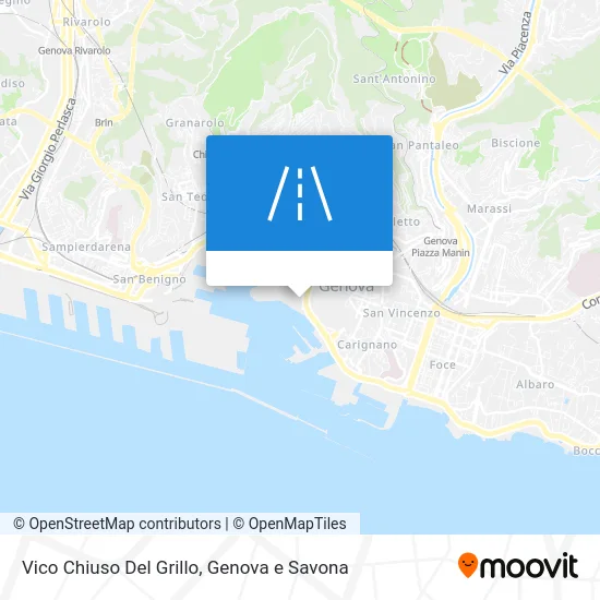 Mappa Vico Chiuso Del Grillo